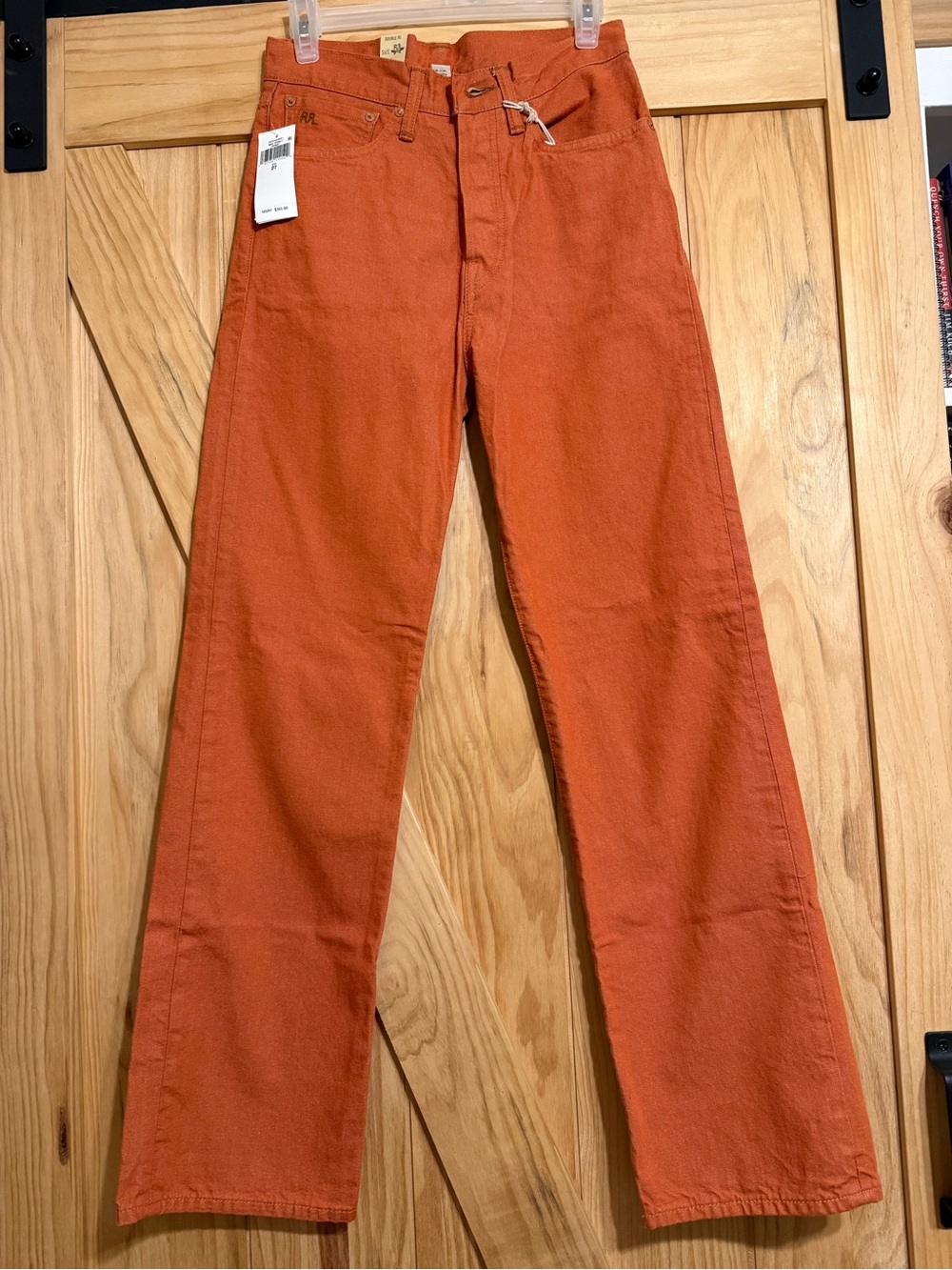 NWT Double RL Orange Denim